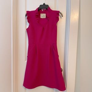 Bright pink dress with adorable ruffles